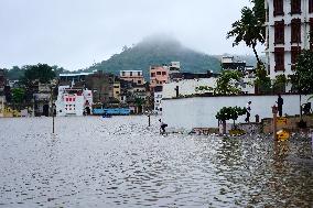 Pushkar Lake Brims With Water - India