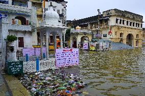 Pushkar Lake Brims With Water - India