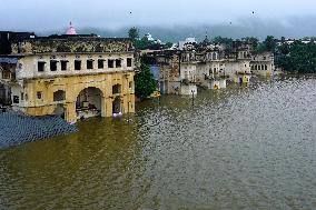 Pushkar Lake Brims With Water - India