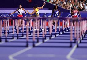 Paris 2024 - Athletics - Cyrena Samba-Mayela At Women 100m Hurdles