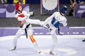 Paris 2024 - Taekwondo - Omar Yaser Ismail Loses To Adrian Vicente