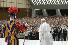 Pope Francis At Weekly General Audience - Vatican