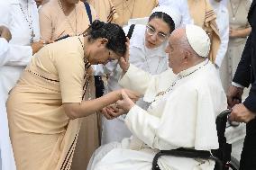 Pope Francis At Weekly General Audience - Vatican