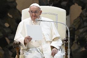 Pope Francis At Weekly General Audience - Vatican