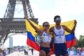 Paris 2024 - Spain Take Gold In Marathon Race Walk Mixed Relay