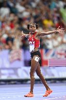 Paris 2024 - Bahrain’s Winfred Yavi Takes Gold And World Record In 3000m Steeple