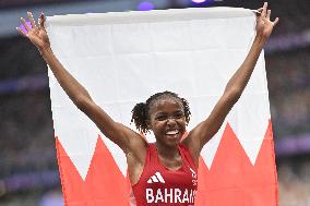 Paris 2024 - Bahrain’s Winfred Yavi Takes Gold And World Record In 3000m Steeple