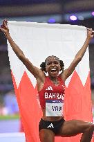 Paris 2024 - Bahrain’s Winfred Yavi Takes Gold And World Record In 3000m Steeple