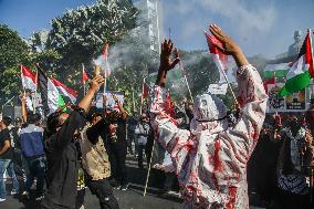 Pro Palestine Protest In Indonesia