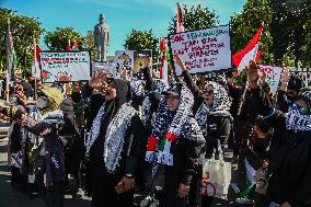 Pro Palestine Protest In Indonesia