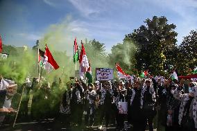 Pro Palestine Protest In Indonesia