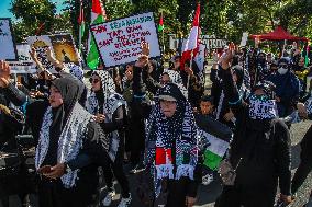 Pro Palestine Protest In Indonesia