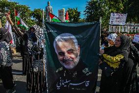 Pro Palestine Protest In Indonesia