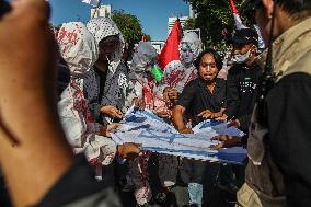 Pro Palestine Protest In Indonesia