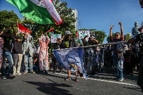 Pro Palestine Protest In Indonesia