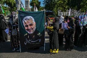 Pro Palestine Protest In Indonesia