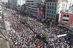 BNP Supporters During A Mass Party Rally - Dhaka