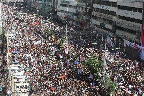 BNP Supporters During A Mass Party Rally - Dhaka