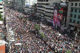 BNP Supporters During A Mass Party Rally - Dhaka