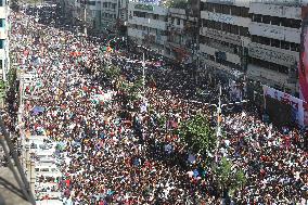 BNP Supporters During A Mass Party Rally - Dhaka