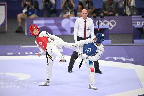 Paris 2024 - Taekwondo - Cyrian Ravet Competing