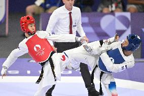 Paris 2024 - Taekwondo - Cyrian Ravet Competing