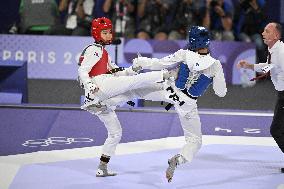 Paris 2024 - Taekwondo - Cyrian Ravet Competing