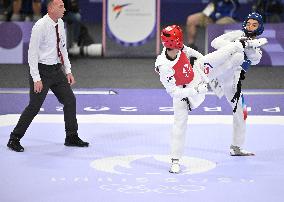 Paris 2024 - Taekwondo - Cyrian Ravet Competing