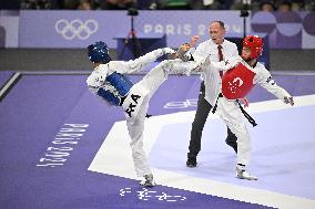 Paris 2024 - Taekwondo - Cyrian Ravet Competing