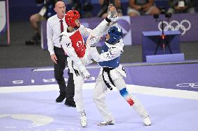 Paris 2024 - Taekwondo - Cyrian Ravet Competing