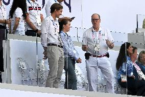 Paris 2024 - Prince Albert Of Monaco At Athletics