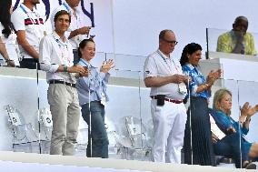 Paris 2024 - Prince Albert Of Monaco At Athletics