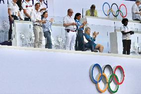 Paris 2024 - Prince Albert Of Monaco At Athletics