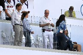 Paris 2024 - Prince Albert Of Monaco At Athletics