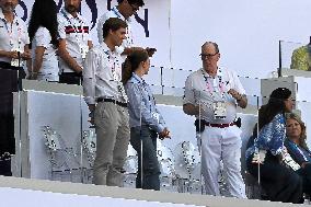 Paris 2024 - Prince Albert Of Monaco At Athletics