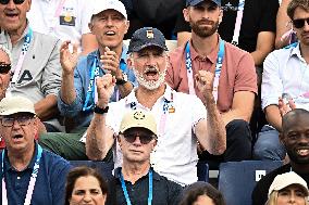 Paris 2024 - King Felipe At Beach Volleyball