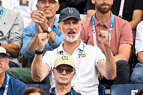 Paris 2024 - King Felipe At Beach Volleyball