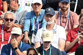 Paris 2024 - King Felipe At Beach Volleyball