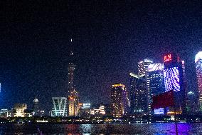 Lujiazui Lighting Amid Shanghai Summer Energy Strains