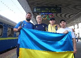 Ukrainian artistic gymnasts return from Paris 2024 Olympics