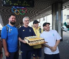 Ukrainian artistic gymnasts return from Paris 2024 Olympics