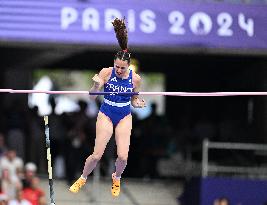 (PARIS2024) FRANCE-PARIS-OLY-ATHLETICS-POLE VAULT-WOMEN