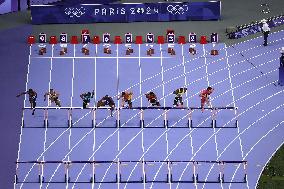 (PARIS2024) FRANCE-PARIS-OLY-ATHLETICS-110M HURDLES-MEN