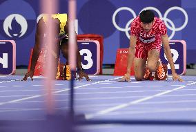 (PARIS2024) FRANCE-PARIS-OLY-ATHLETICS-110M HURDLES-MEN