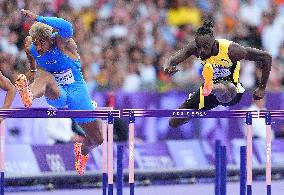 (PARIS2024) FRANCE-PARIS-OLY-ATHLETICS-110M HURDLES-MEN