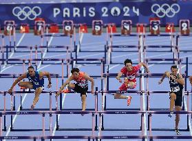 (PARIS2024) FRANCE-PARIS-OLY-ATHLETICS-110M HURDLES-MEN