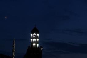 Crescent Moon In Kolkata