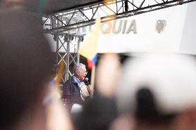 Venezuelans Demonstrate In Medellin