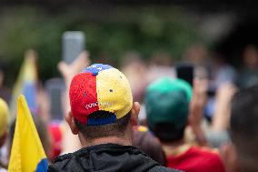 Venezuelans Demonstrate In Medellin