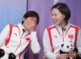 (PARIS2024) FRANCE-PARIS-OLY-DIVING-QUAN HONGCHAN & CHEN YUXI-INTERVIEW